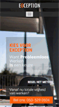 Mobile Screenshot of exception.nl