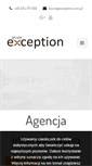 Mobile Screenshot of exception.com.pl